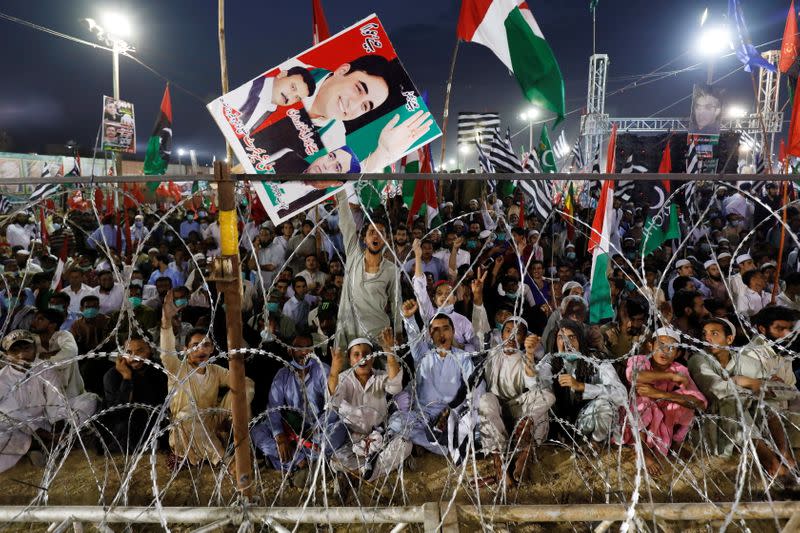 Anti-government protest rally in Karachi