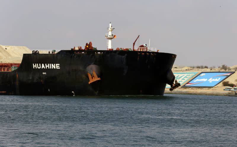 FILE PHOTO: Traffic in Suez Canal resumes after stranded ship refloated