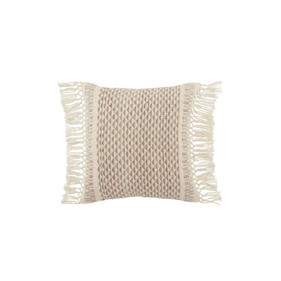 outdoor tassel boho pillow