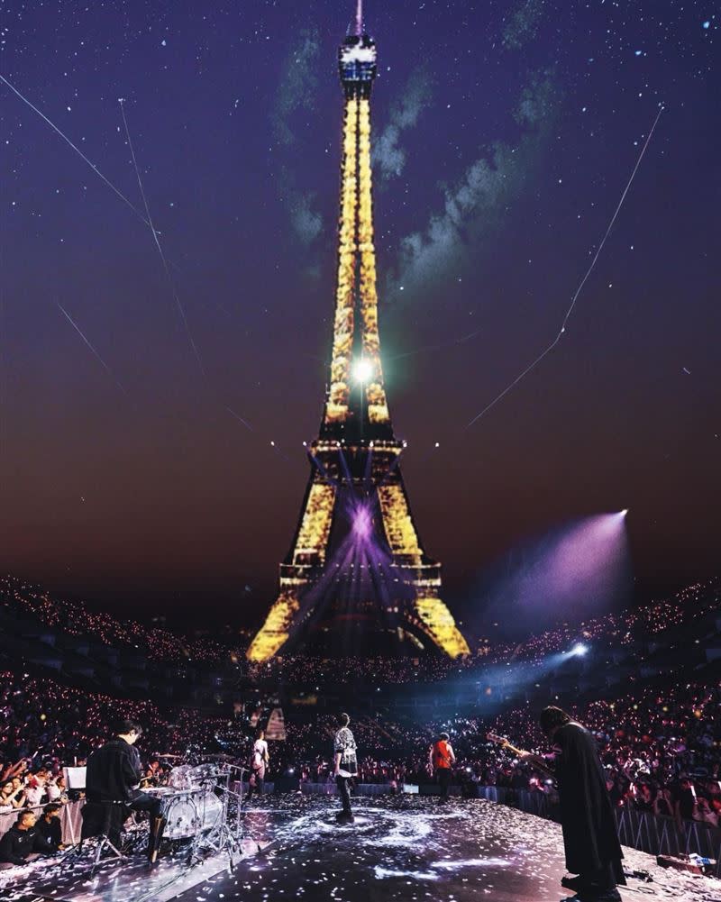 五月天巴黎開唱直播。（圖／資料室）