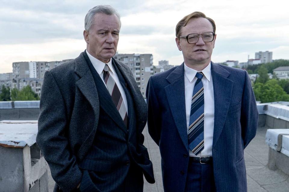 Chernobyl Episode 2: Stellan Skarsgård, Jared Harris. photo: Liam Daniel/HBO