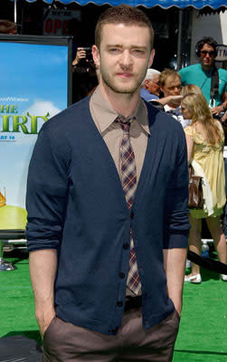 Justin Timberlake at the Los Angeles premiere of DreamWorks' Shrek the Third
