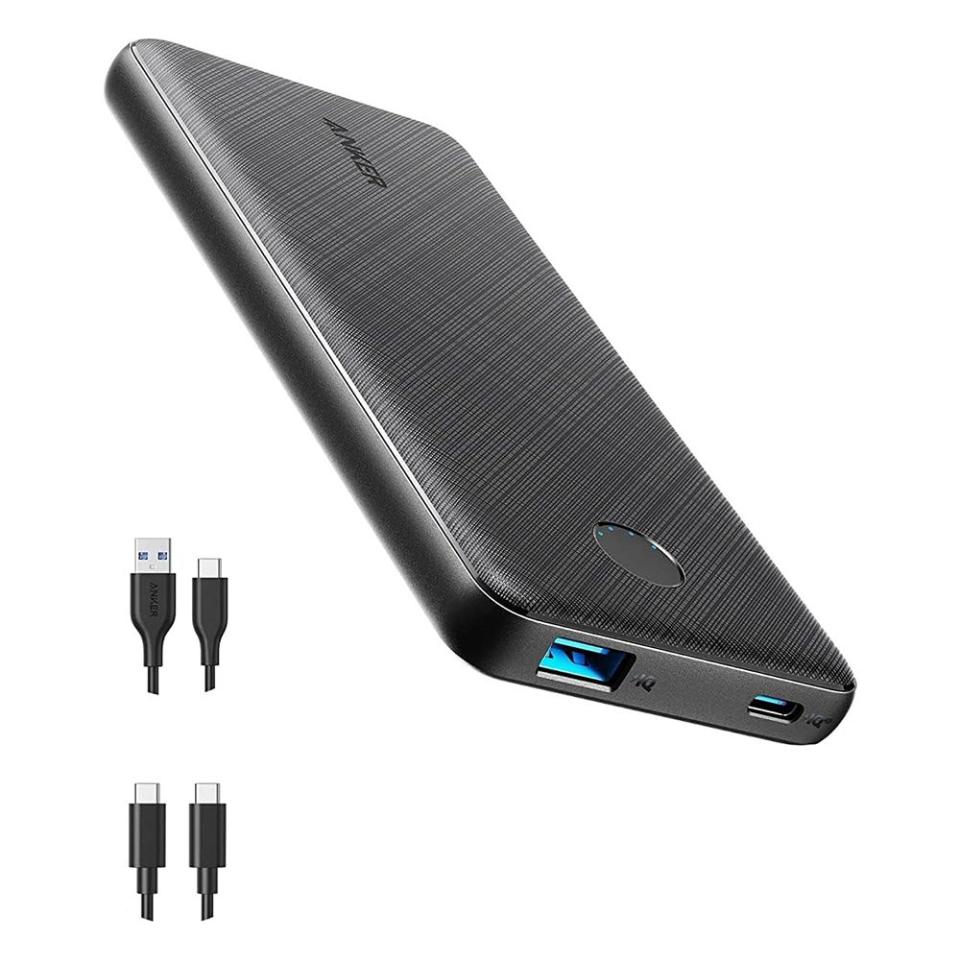 <p><a href="https://www.amazon.com/Anker-Portable-10000mAh-Delivery-PowerCore/dp/B08LH26PFT/?tag=syn-yahoo-20&ascsubtag=%5Bartid%7C10060.g.2993%5Bsrc%7Cyahoo-us" rel="nofollow noopener" target="_blank" data-ylk="slk:Shop Now;elm:context_link;itc:0;sec:content-canvas" class="link ">Shop Now</a></p><p>PowerCore Slim Portable Charger</p><p>amazon.com</p><p>$22.09</p>