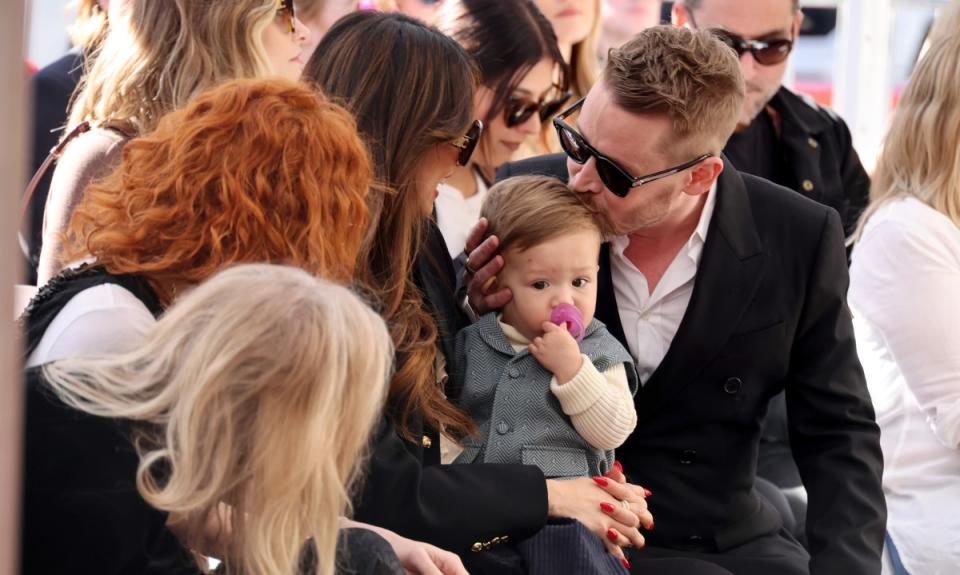 Brenda Song, Macaulay Culkin and Carson Song Culkin<p>Amy Sussman/Getty Images</p>