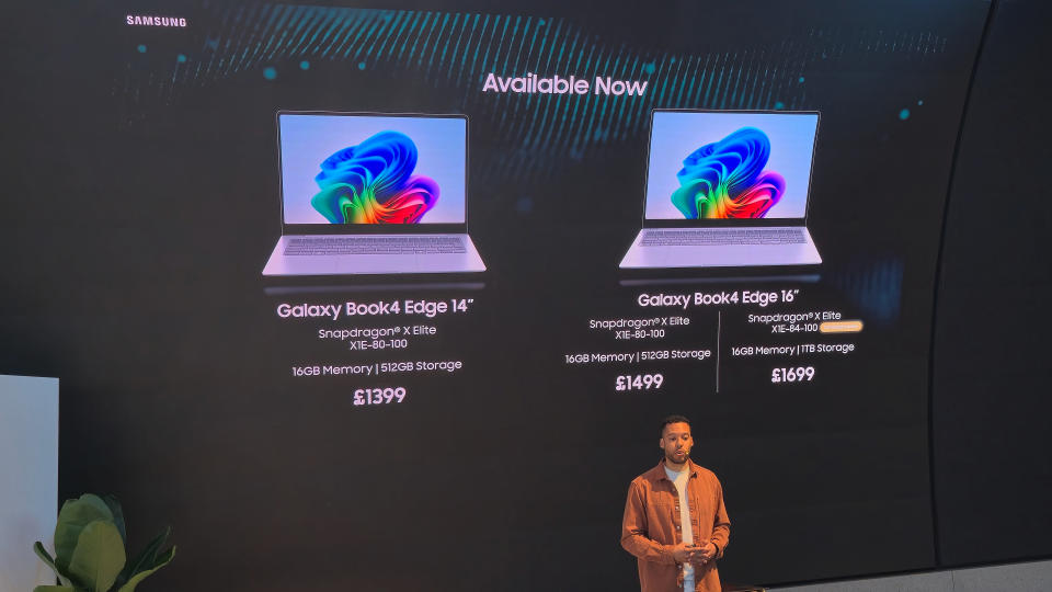 Samsung Galaxy Book4 Edge event