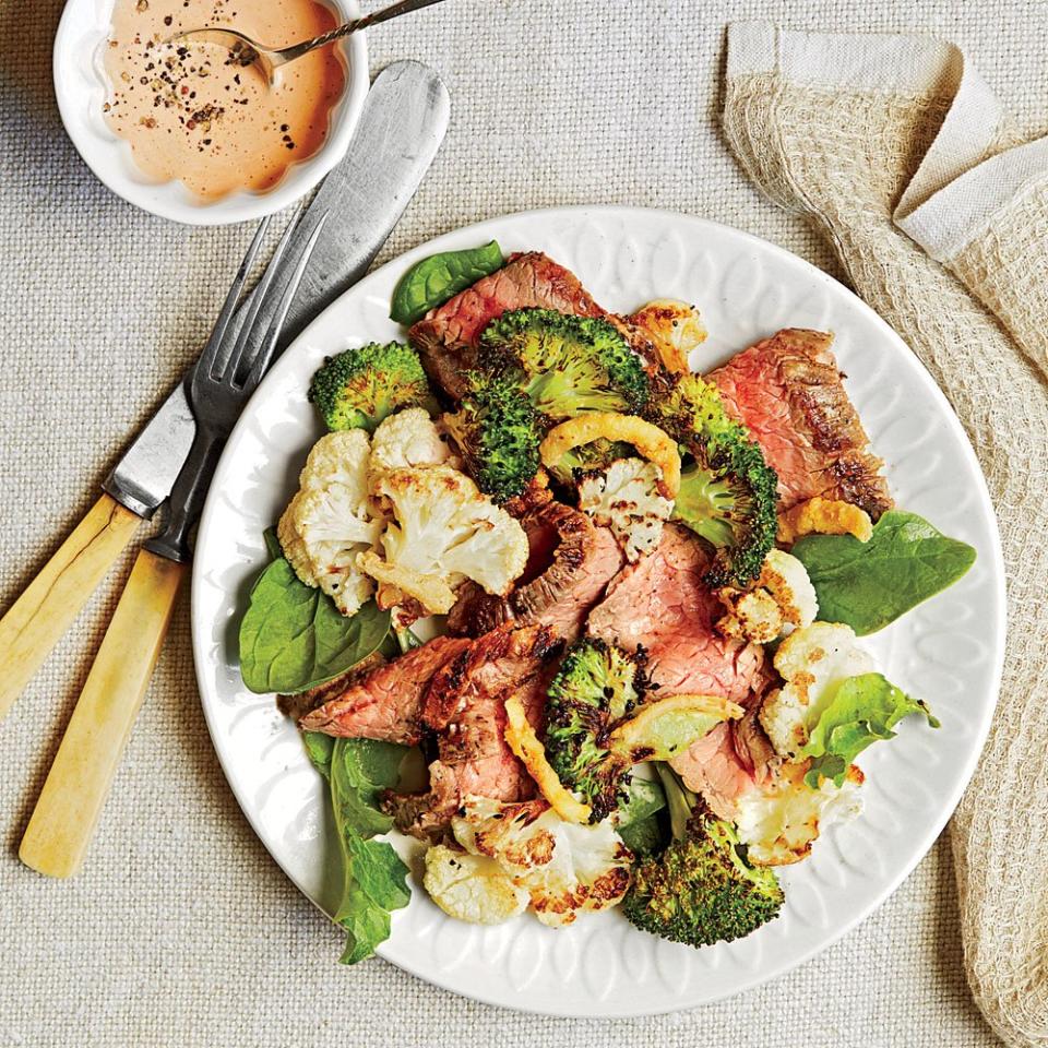 Charred Steak Salad with Spicy Dressing