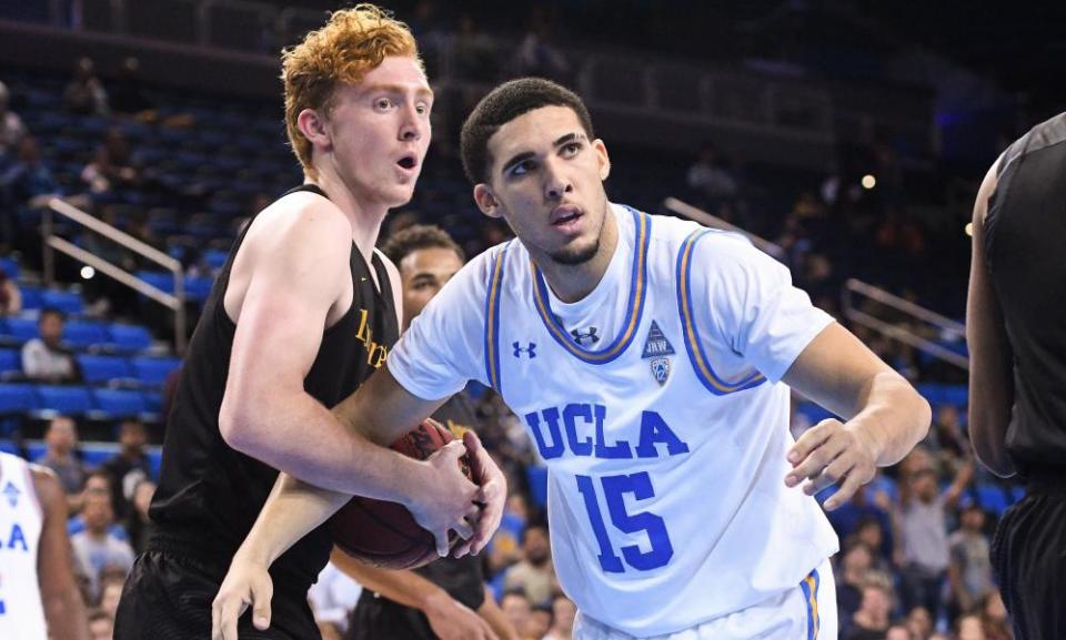 LiAngelo Ball (right) was one of the players detained in China