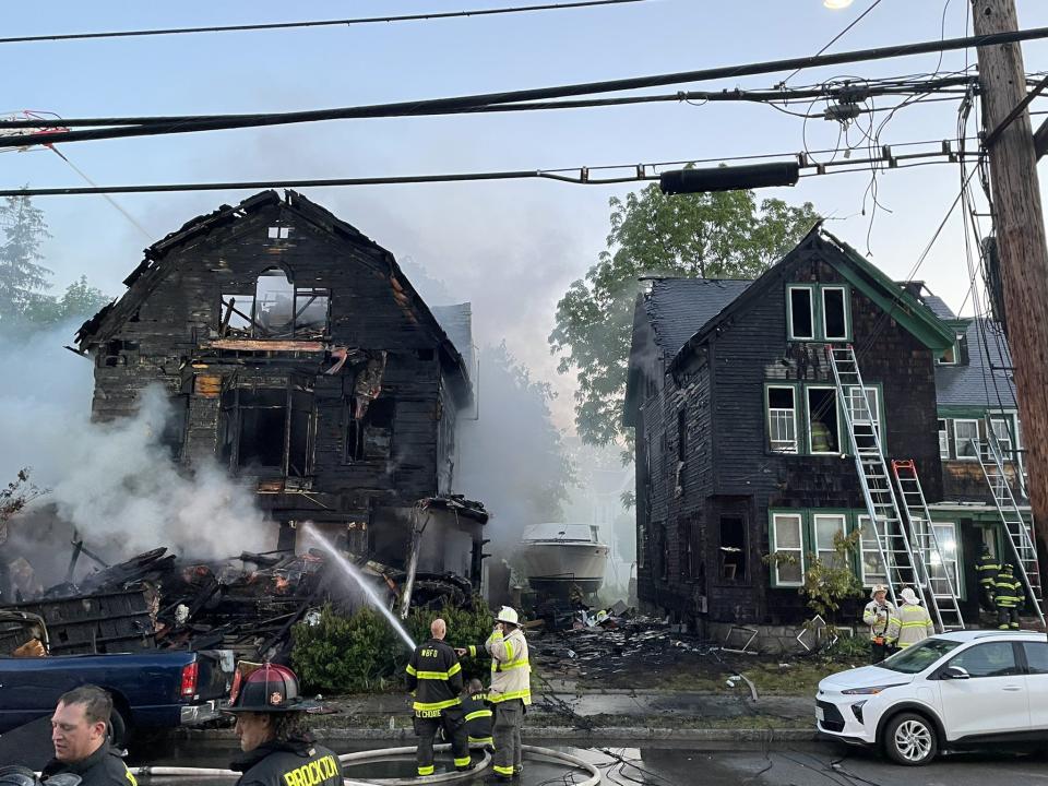 Fire seriously damages two homes in Brockton