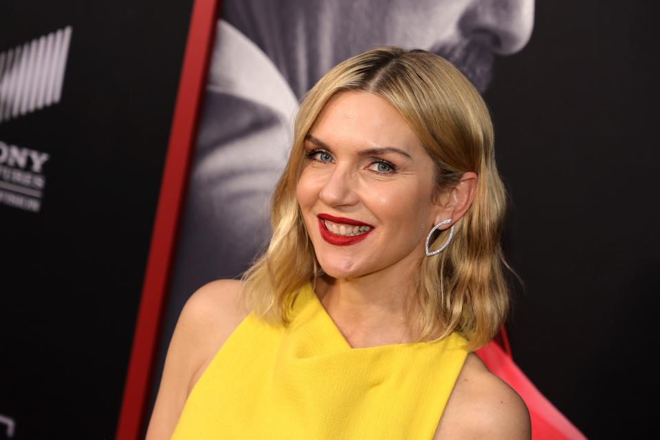 Rhea Seehorn attends the premiere of the sixth and final season of AMC's "Better Call Saul" at Hollywood Legion Theater on April 7, 2022 in Los Angeles, California.