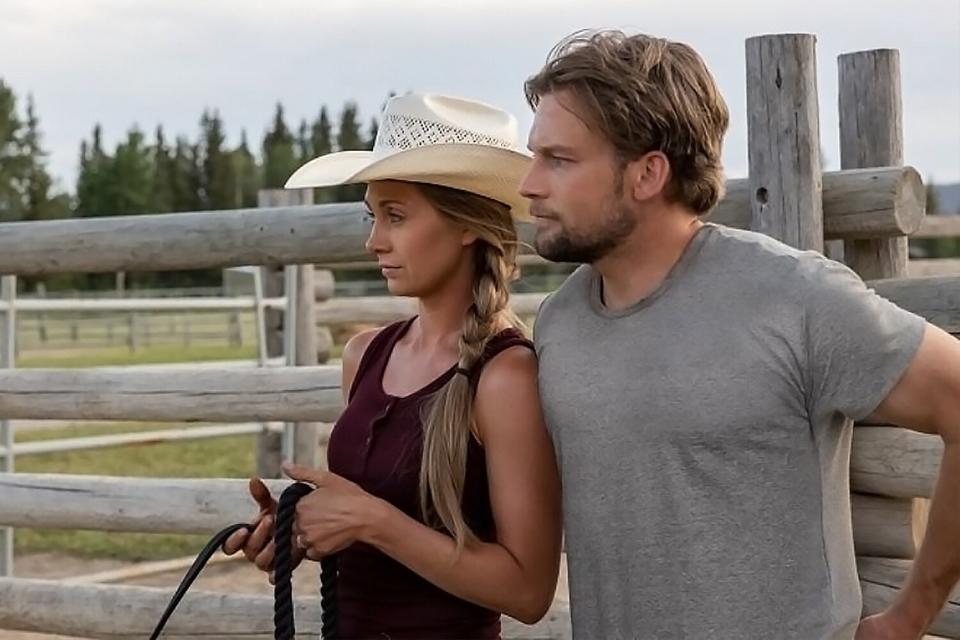 Amy, played by Amber Marshall with Finn, played by Robert Cormier. (CBC) HEARTLAND