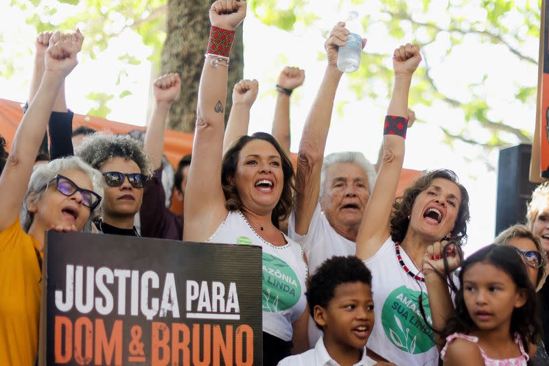 One year anniversary of the death of Dom Phillips and Bruno Pereira, in Rio de Janeiro