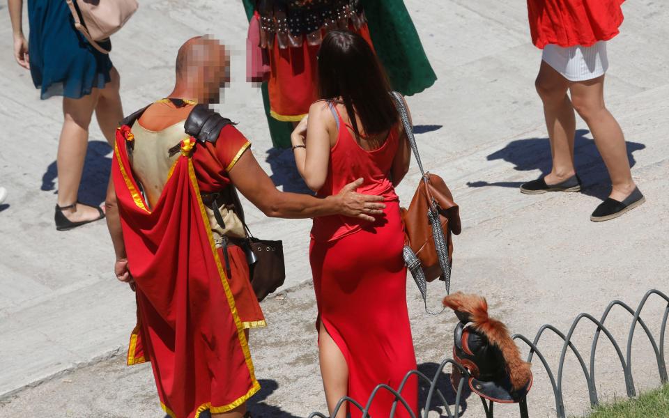 Some of the street artist Roman centurions and legionaries have been accused of touching young female tourists inappropriately, and of aggressive behaviour towards visitors who refuse their demands for money after posing for photos. - Credit: Francesco Toiati/Il Messagero