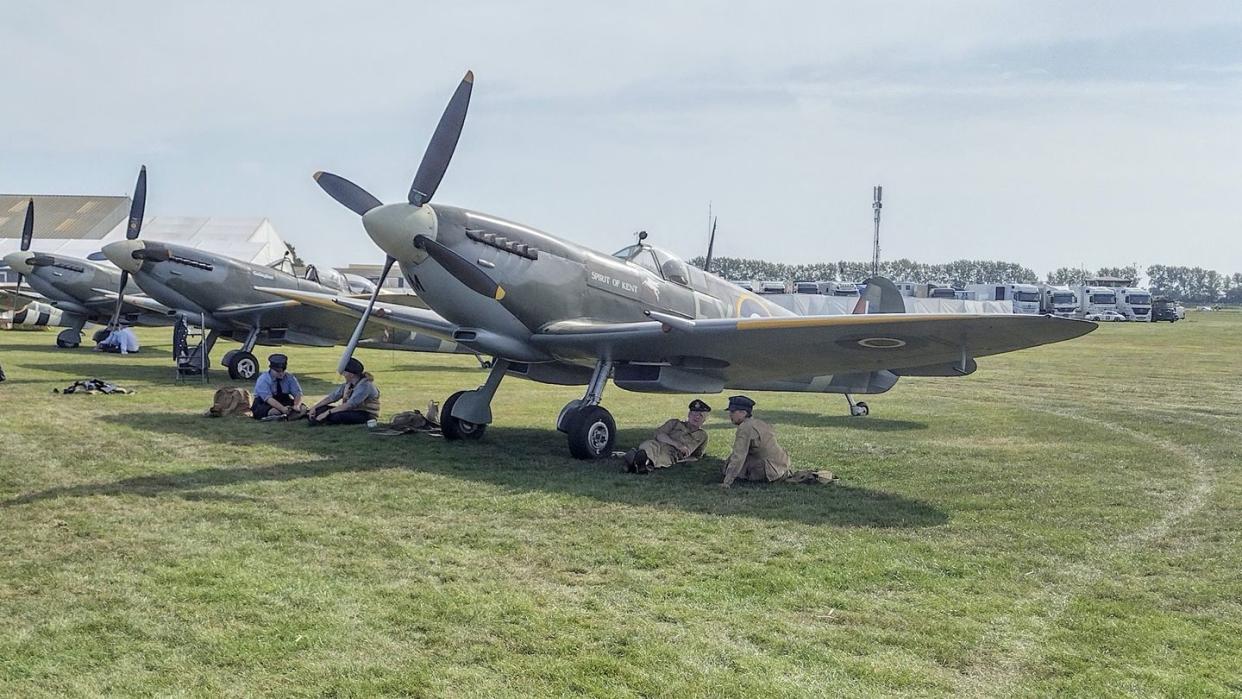 wwiiera planes at the goodwood revival