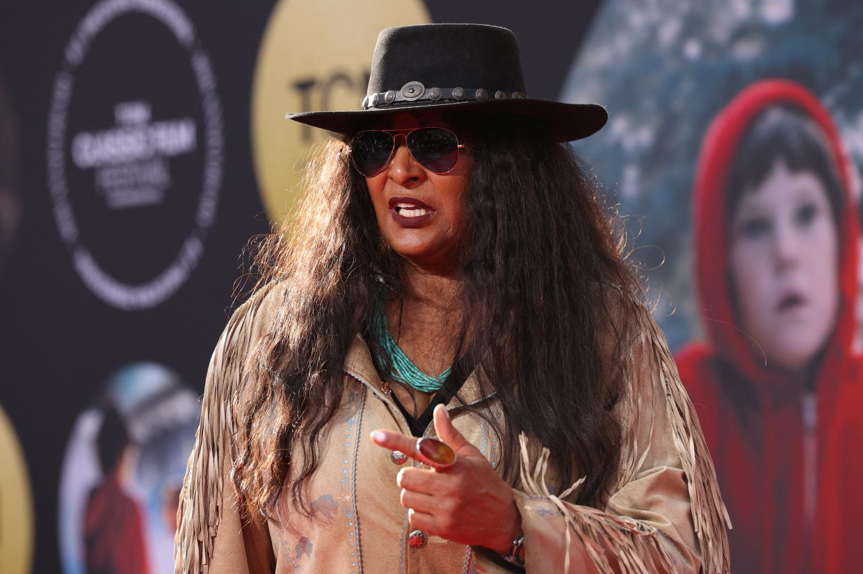 Pam Grier attends a 40th Anniversary Screening of E.T. The Extra-Terrestrial at the Opening Night of the TCM Classic Film Festival at TCL Chinese Theatre in Los Angeles, California, U.S. April 21, 2022.  REUTERS/Mario Anzuoni