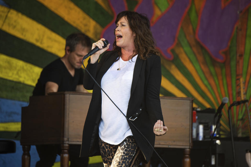 Alanis Morissette performs at the New Orleans Jazz and Heritage Festival on Thursday, April 25, 2019, in New Orleans. (Photo by Amy Harris/Invision/AP)
