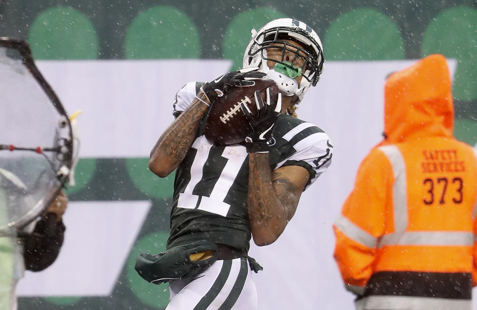 Robby Anderson had more charges dropped on Wednesday. (Winslow Townson/AP Images for Panini)