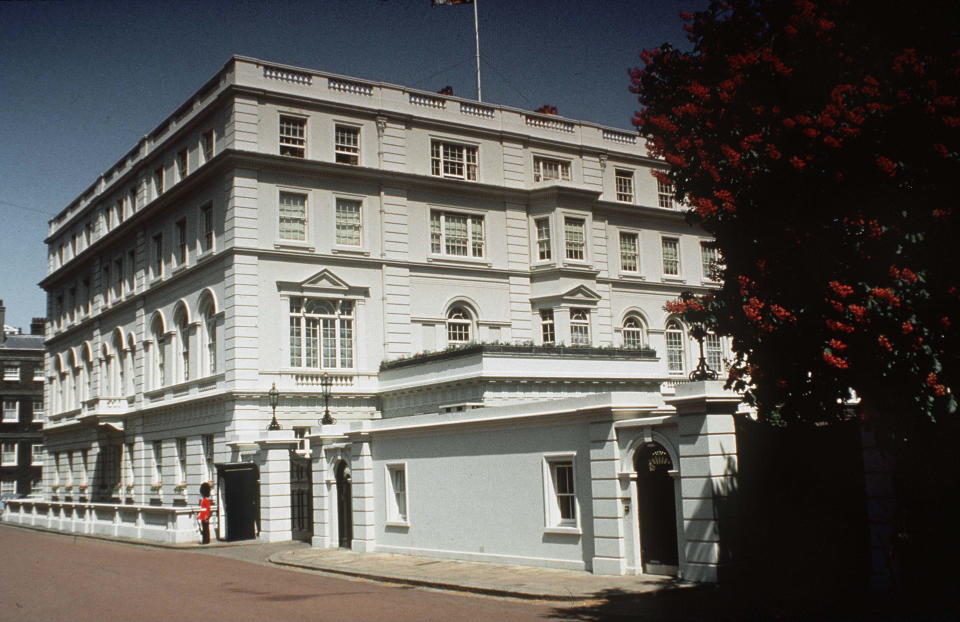 LONDON, UNITED KINGDOM - JANUARY 01:  Clarence House, London.circa 1990s  (Photo by Tim Graham Photo Library via Getty Images)