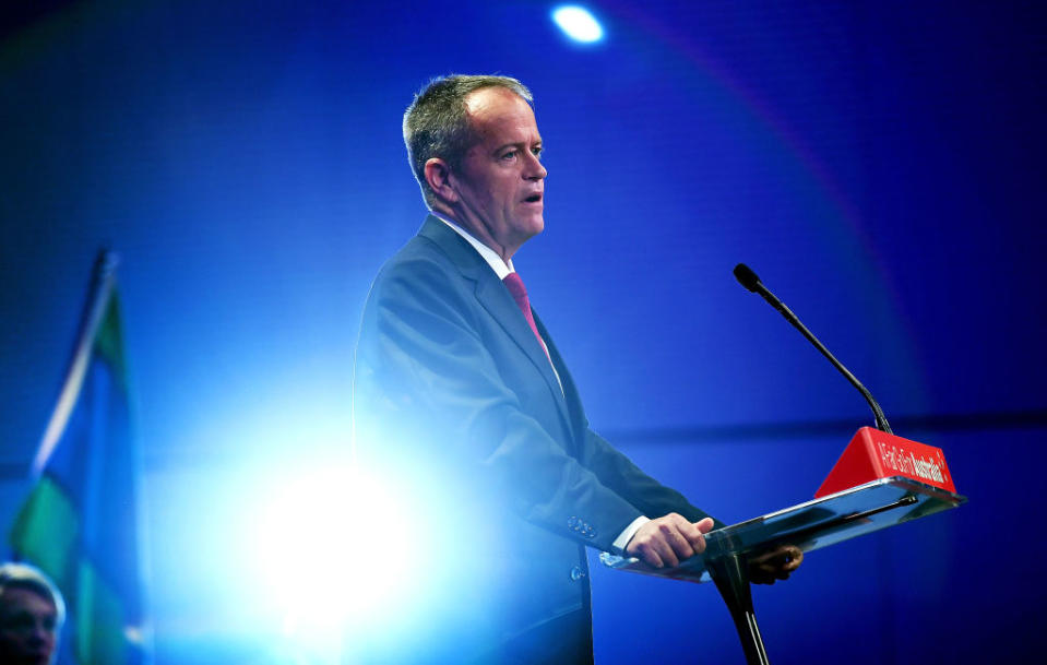 Opposition leader Bill Shorten. (Photo: Getty)