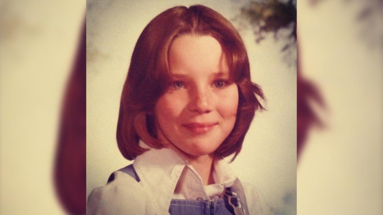 Angela Featherstone childhood photo (Photo via Instagram @angela_featherstone)