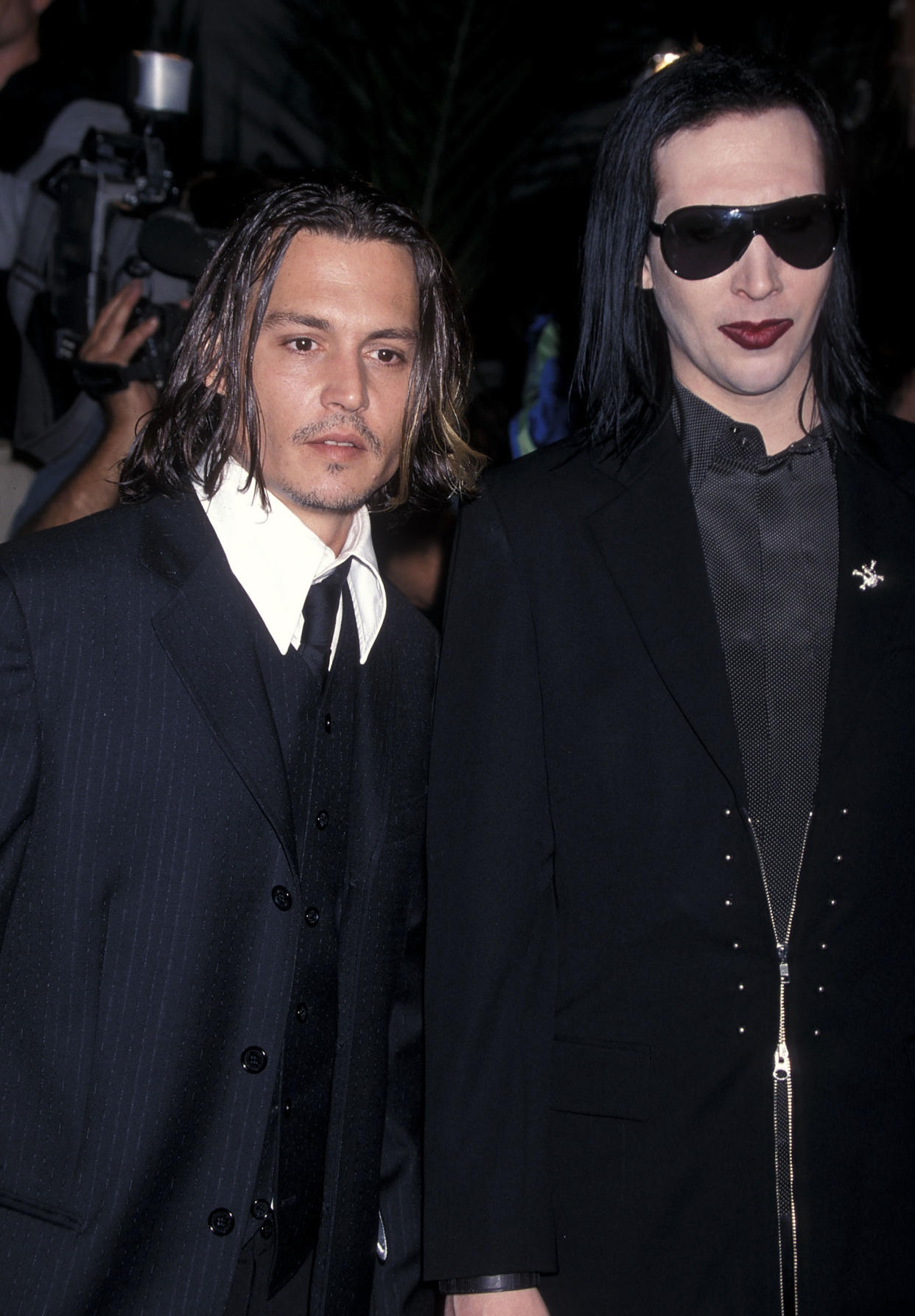 Actor Johnny Depp y músico Marilyn Manson en premier de 