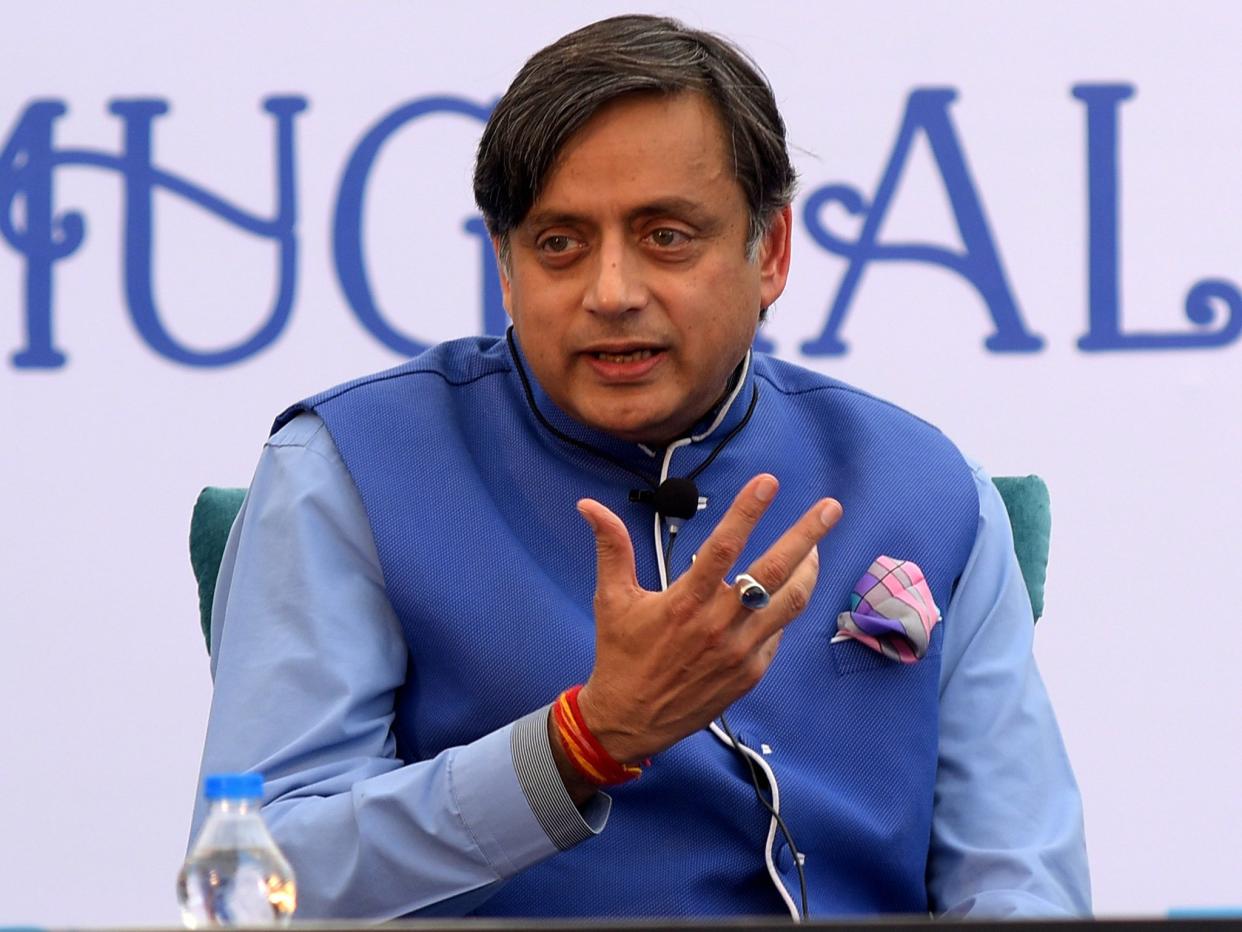 Indian politician and writer Shashi Tharoor reminded how Britain suppressed liberal Hindu texts during occupation: ROHIT JAIN PARAS/AFP/Getty Images