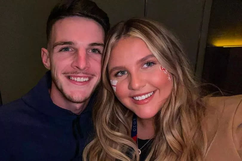 Declan Rice and Lauren Fryer