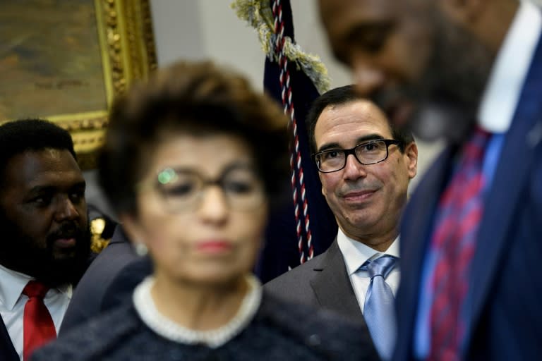 US Treasury Secretary Steven Mnuchin spent the weekend trying to allay market jitters