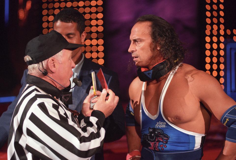 Wolf starred on Gladiators from 1992. (ITV/Shutterstock)