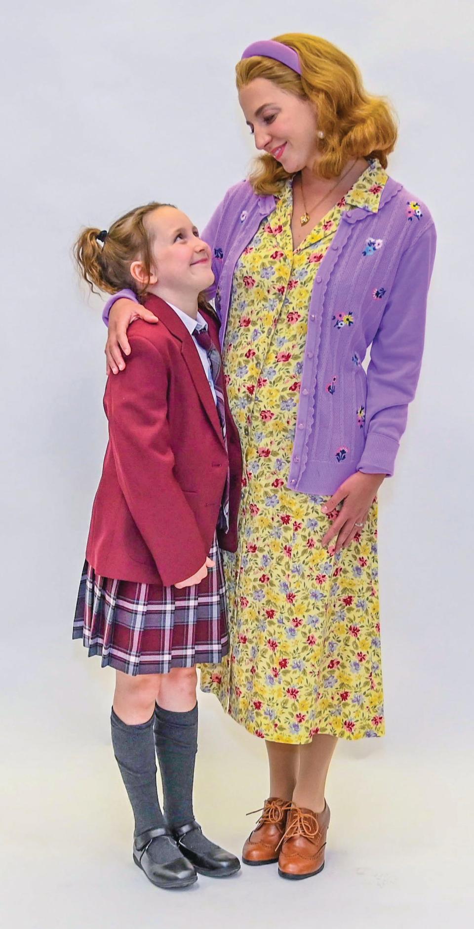 From left, Elaina Dobey appears as Matilda and Olivia Yokers as Miss Honey in a promotional photo for Lyric Theatre of Oklahoma's production of the musical "Matilda." Performances are June 21-26 at the Civic Center Music Hall.