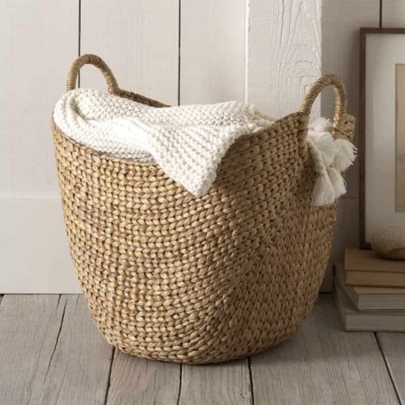 Curved Handle Seagrass Basket, Large
