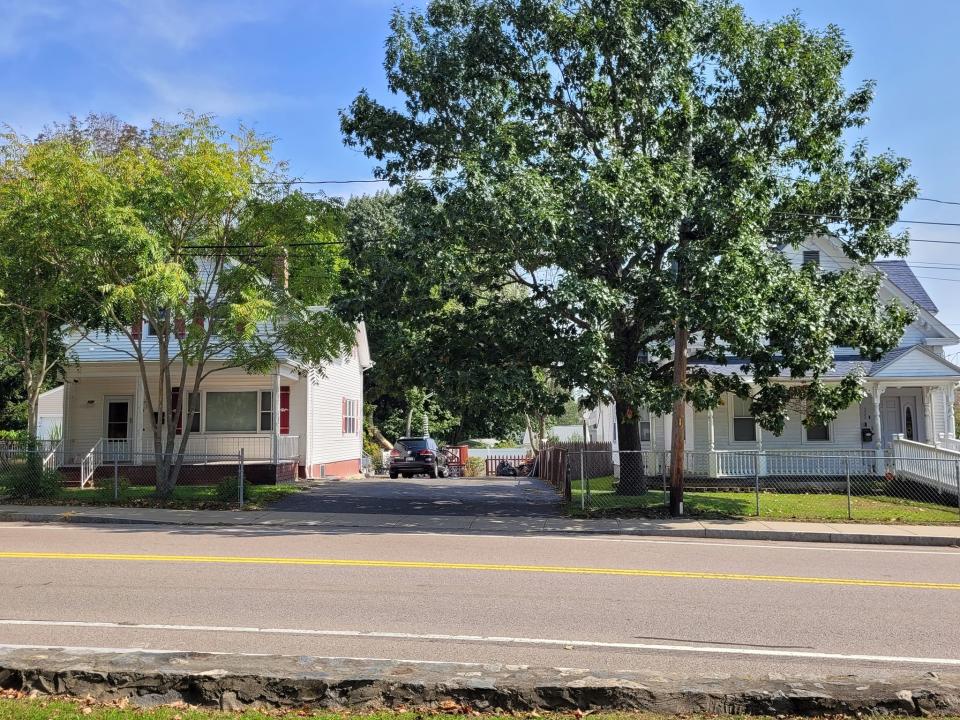 The Bartlett C. Peirce home, which stands today at 632 Somerset Ave., was listed in a 19th-century photograph as 216 Somerset Ave., pictured here, which is currently an empty space between two houses.