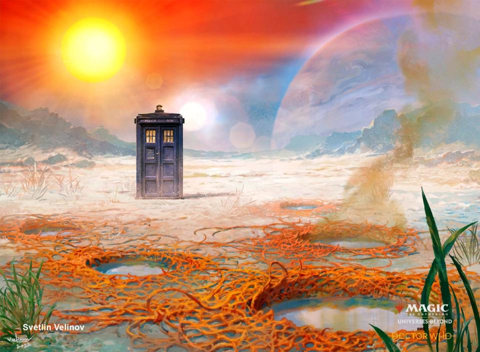 Of course TARDIS is going to appear. (Image: Wizards of the Coast)