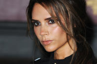 Victoria Beckham of The Spice Girls attends a press launch of new Spice Girls musical at The St. Pancras Renaissance London Hotel on June 26, 2012 in London, England. (Photo by Dave Hogan/Getty Images)