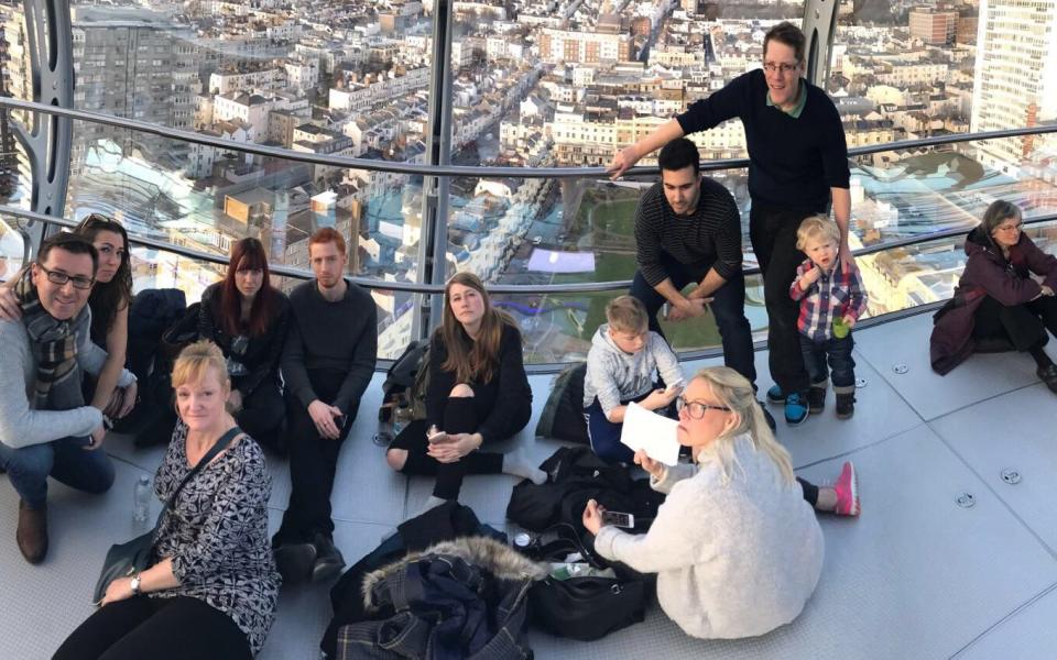 Visitors at Brighton's i360 faced having to use a temporary 'toilet tent' after attraction became stuck