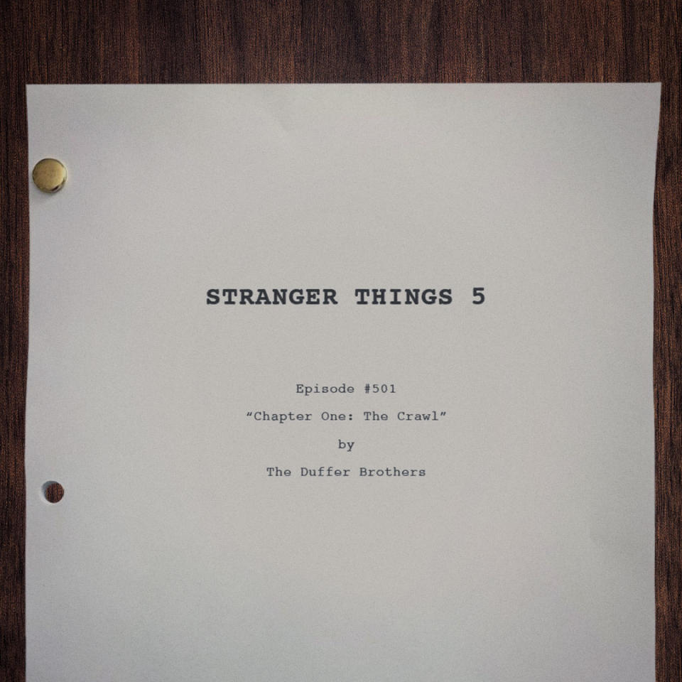 'Stranger Things' Season 5, Episode 1 script