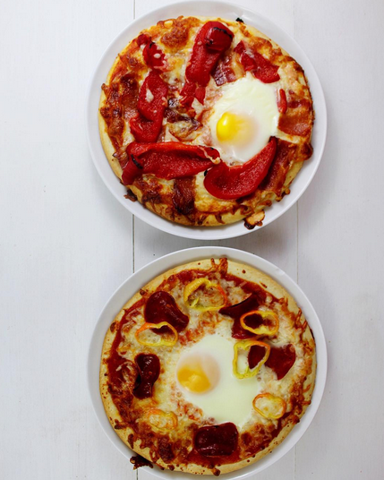 Breakfast Pizzas