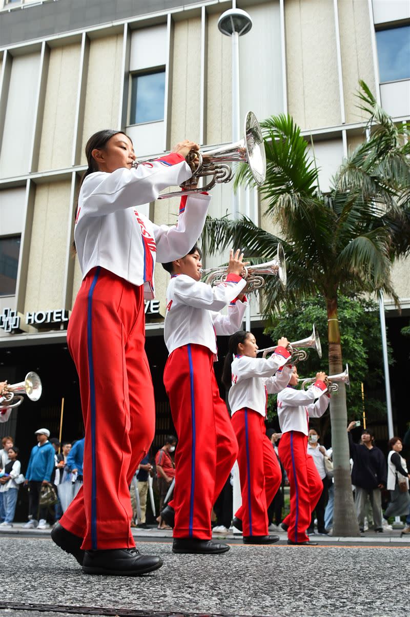 西原高校行進樂隊，在日本全國行進樂隊大賽中也創下5次第一名輝煌紀錄。（圖／文化總會提供）