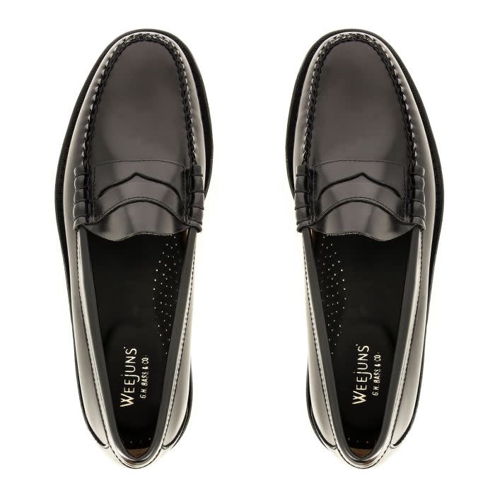 PHOTO / <a href="https://www.ghbass-eu.com/men/style/penny-loafers/weejuns-larson-penny-loafers-black-leather-h.html" rel="nofollow noopener" target="_blank" data-ylk="slk:G.H BASS & CO.;elm:context_link;itc:0;sec:content-canvas" class="link ">G.H BASS & CO.</a>