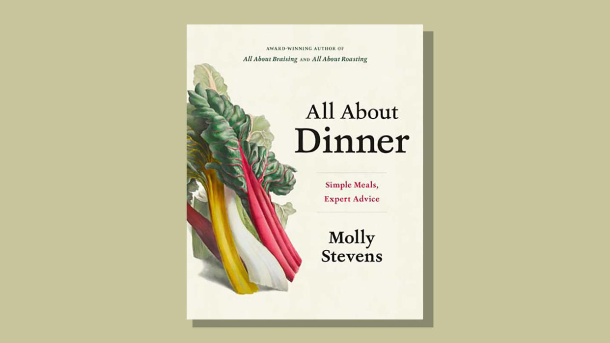  Book cover of "All about dinner" by Molly Stevens. 