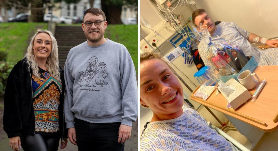 Kira Owen donated a kidney to her twin brother, Lloyd, after a tumour caused irreversible damage. (Kira Owen/SWNS)