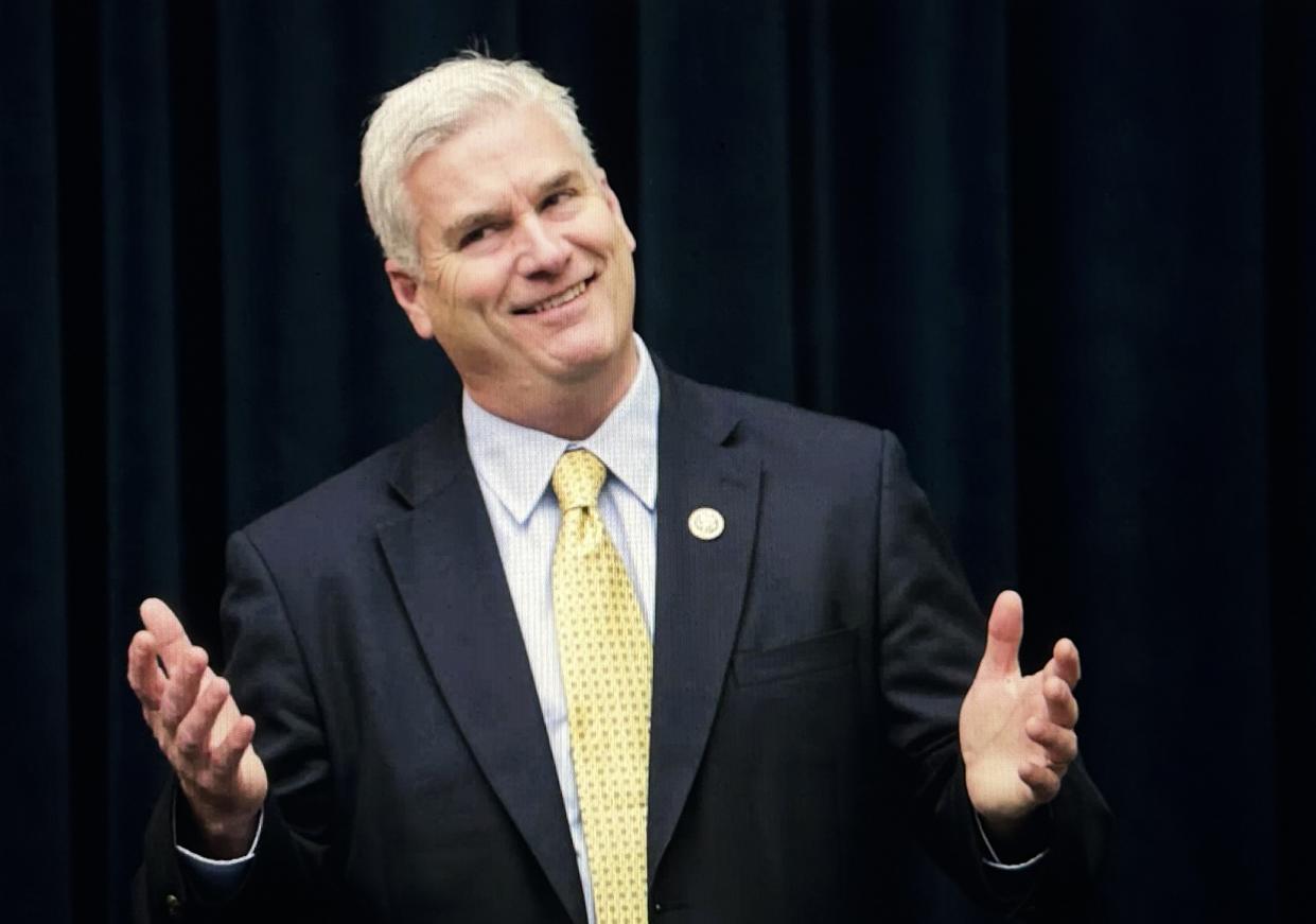 Short-lived Speaker nominee and congressman Tom Emmer. proved a source of comedy gold for late-night talk show hosts.