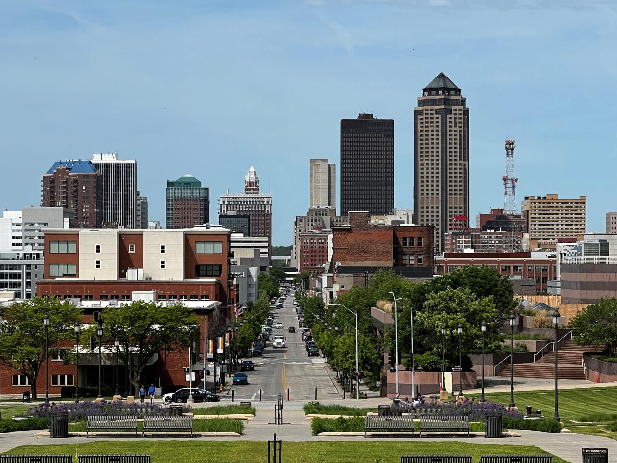 The view of the East Village from the State Capitol.