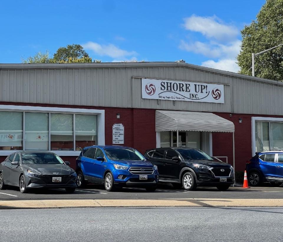 The Shore Up Inc. building on Snow Hill Road in Salisbury on October 16, 2023. The organization helped distribute millions of federal dollars of rental assistance during the past few years.