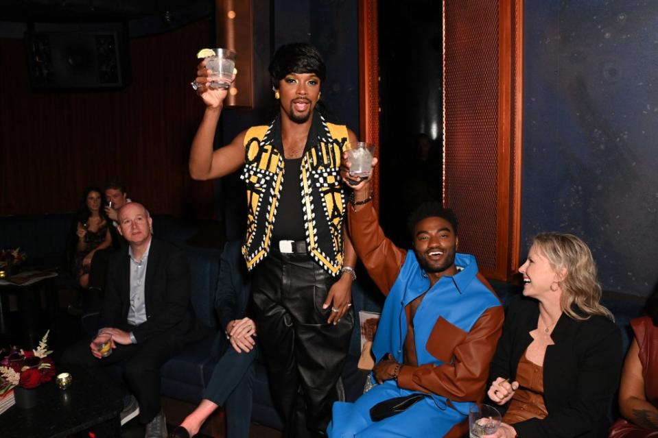 NEW YORK, NEW YORK - OCTOBER 05: J. Harrison Ghee and Jelani Alladin attend Variety, The New York Party, at Loosie's Nightclub on October 05, 2023 in New York City. (Photo by Bryan Bedder/Variety via Getty Images)