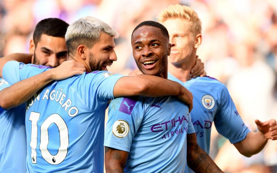 Raheem Sterling celebrates scoring - Getty Images Europe