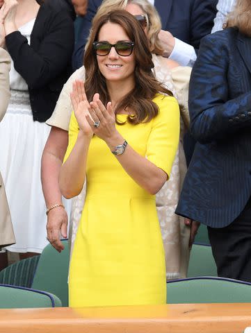 kate middleton yellow eyelet dress