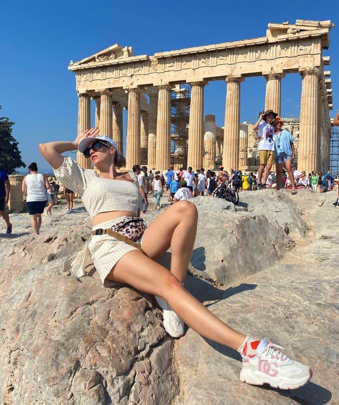Eva Soriano se va de vacaciones a Grecia