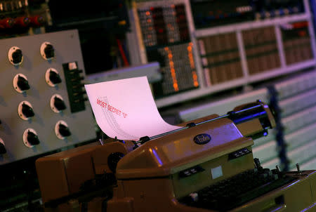A piece of paper sits on the Colossus machine at Bletchley Park in Milton Keynes, Britain, September 15, 2016. Picture taken September 15, 2016. REUTERS/Darren Staples