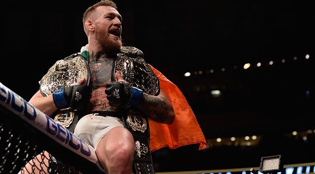 Conor McGregor has continuously called Mayweather out for being 'scared'. Photo: Getty