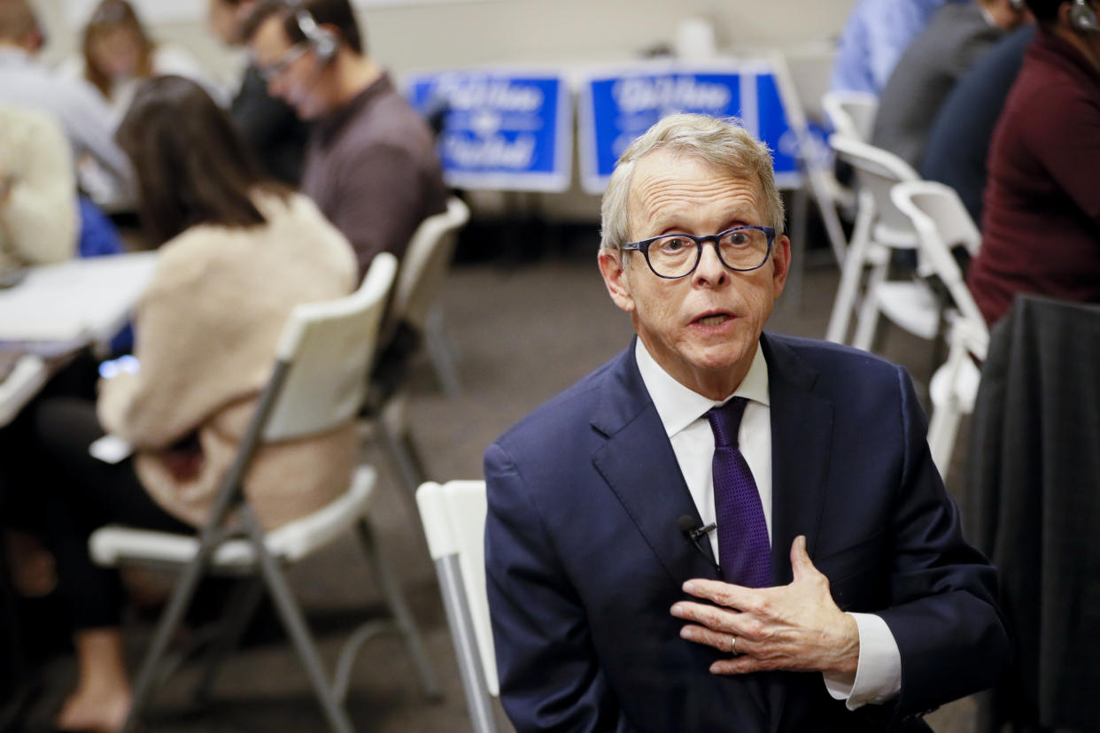 Republican Mike DeWine keeps the Ohio governor's office in Republican control. (Photo: ASSOCIATED PRESS)